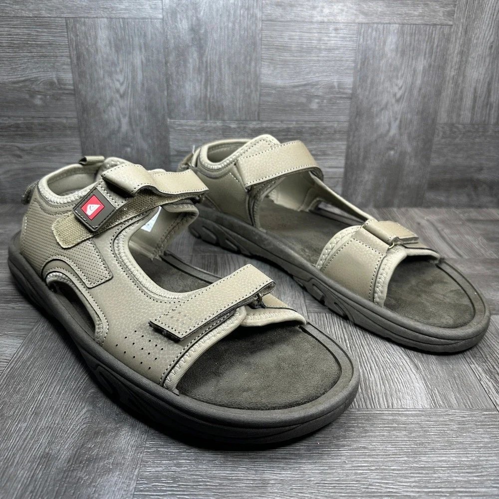 Quiksilver‎ Pinnacle Sandals Mens 13 Tan Hiking Sport Strappy NEW